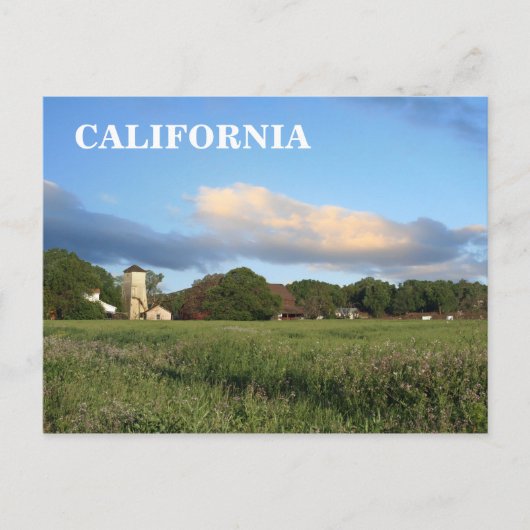 Californië-Boerderij, Briefkaart (Voorkant)