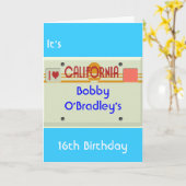 Californië Borden Kaart (Gele Bloem)