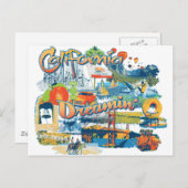 Californië Briefkaart (Voorkant / Achterkant)