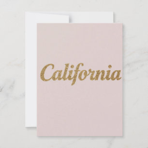 Californië Briefkaart – Bold Typography Design