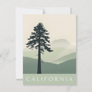 Californië-briefkaart Briefkaart