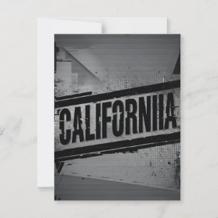 Californië Briefkaart – Trendy tekst