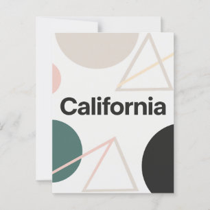 Californië Briefkaart – Trendy tekst