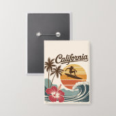 Californië Button (Voorkant / Achterkant)