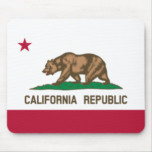 Californië Cali Republiek Beer Vlag, VS Staten Mui Muismat