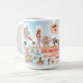 Californie Cartoon Paradise Mug (Devant gauche)