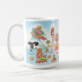Californie Cartoon Paradise Mug (Gauche)