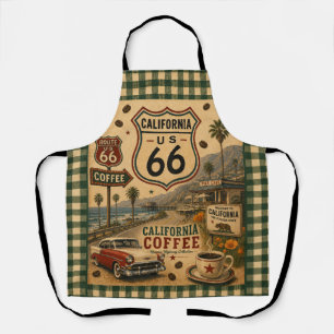 Californië Coastal Coffee Kitchen Route 66 Schort