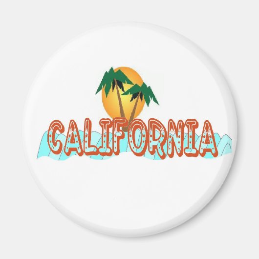 Californië Cool Magneet (Voorkant)