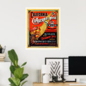 Californië - Cornucopia van de wereld Poster (Thuiskantoor)
