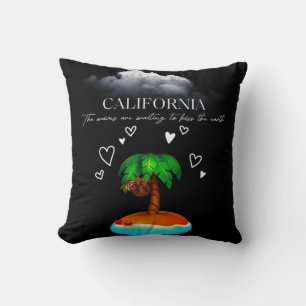 Californië, de golven wachten om de aarde te kusse kussen