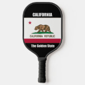 Californië, de Gouden Staat Pickleball Paddle (Achterkant)