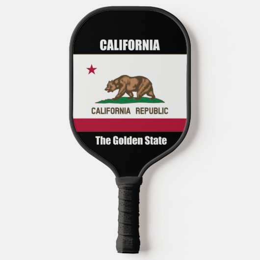 Californië, de Gouden Staat Pickleball Paddle (Achterkant)
