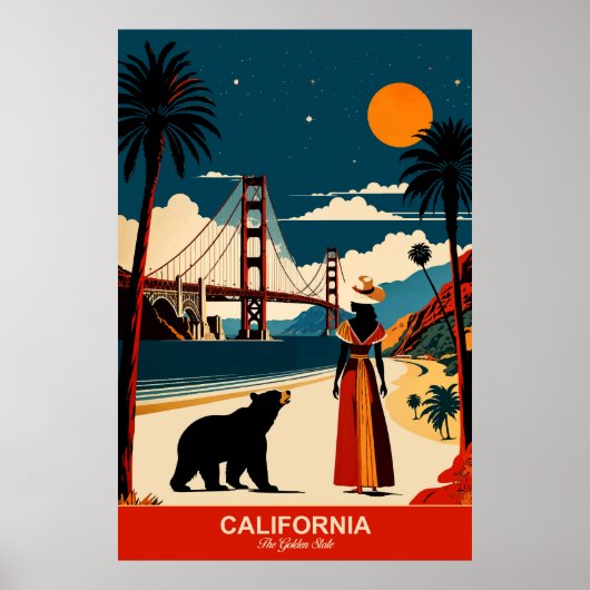 Californië: De reisposter van de Golden State Poster (Voorkant)