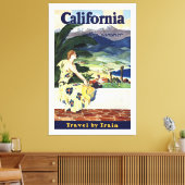 Californië deze zomer canvas afdruk (Insitu (Woonkamer))