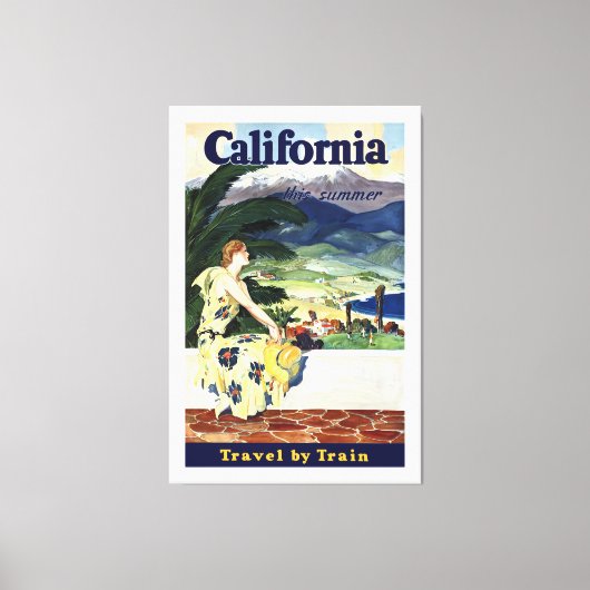 Californië deze zomer canvas afdruk (Voorkant)