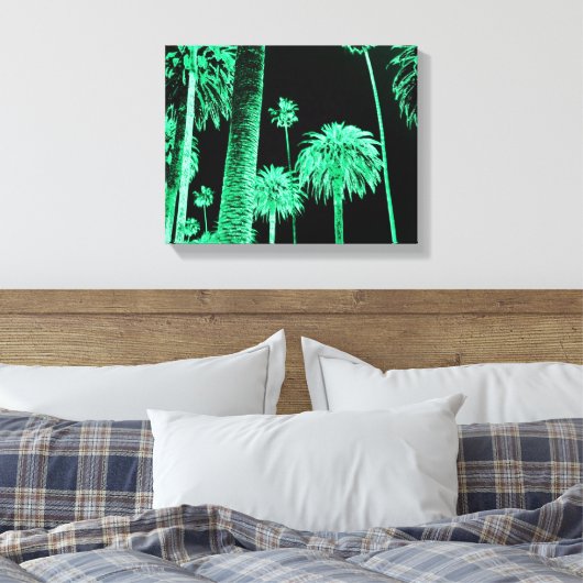 Californie Dreaming Neon Palm Trees toile envelopp (Insitu(Chambre))