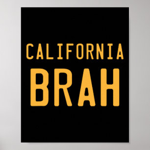 Californië Dude Retro Westkust Socal Norcal Surfen Poster