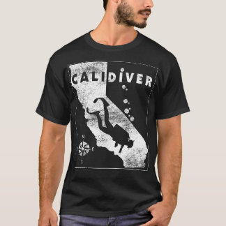 Californië Duiken CaliDiver Duikvlag T-shirt