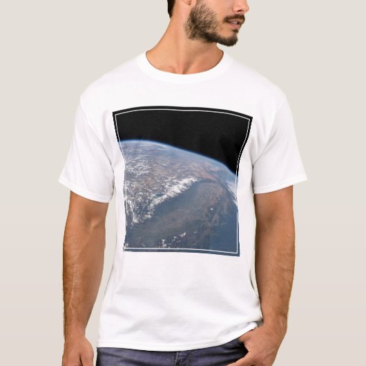 Californië en Nevada gezien vanuit de ruimte. T-shirt (Voorkant)