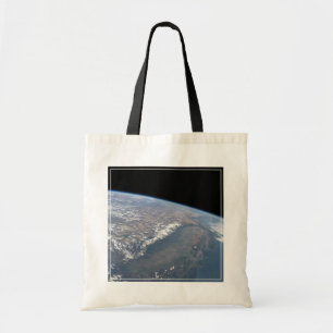 Californië en Nevada gezien vanuit de ruimte. Tote Bag