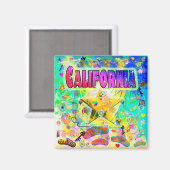 Californië Epochuurmagneet Magneet (Voorkant / Achterkant)