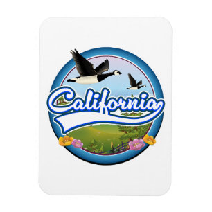 Californië Ganzen vakantie logo Magneet