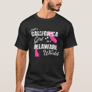 Californië Gewoon een Californisch meisje in een D T-shirt