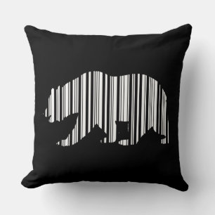 CALIFORNIË GOUDEN BEER BAR CODE Patroonontwerp Kussen