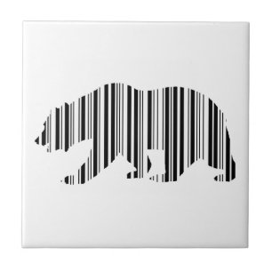 CALIFORNIË GOUDEN BEER BAR CODE Patroonontwerp Tegeltje