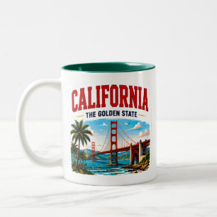 Californië Gouden Kust Avontuur Tweekleurige Koffiemok