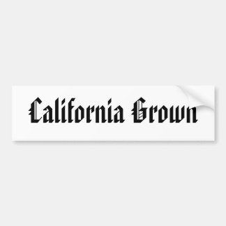 Californië Grown Bumpersticker