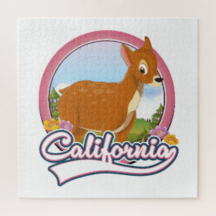 Californië Herten vakantie logo Legpuzzel