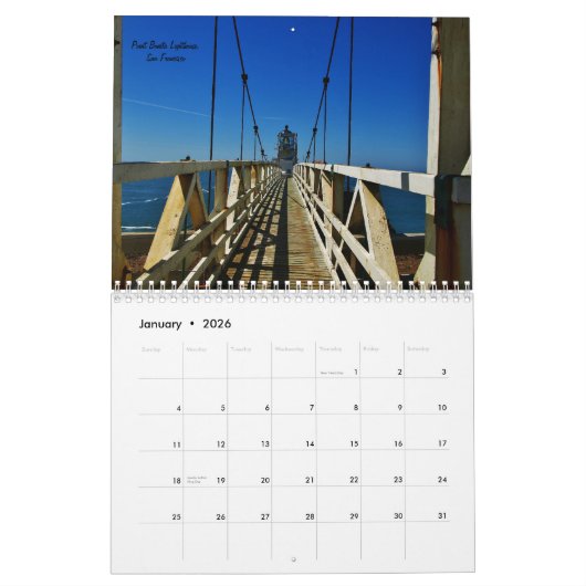 Californië in kleur kalender (Jan 2026)