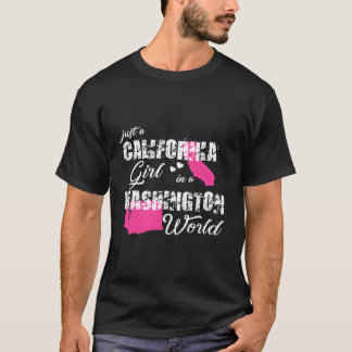 Californië is gewoon een Californië in een Washing T-shirt