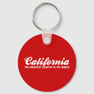 californië is het grootste land ter wereld sleutelhanger