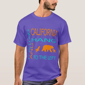 Californië is lang en hangt naar links t-shirt