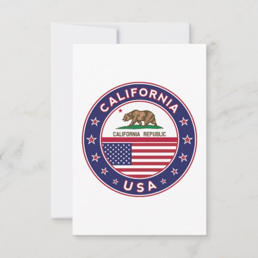 Californië Kaart (Voorkant)