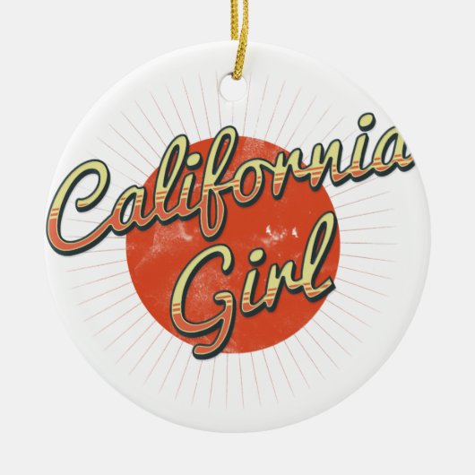 Californië Keramisch Ornament (Voorkant)