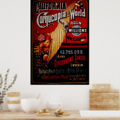 Californië-kernkoppen van de wereld poster (Keuken)