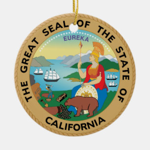 Californië-kerstversiering* Keramisch Ornament