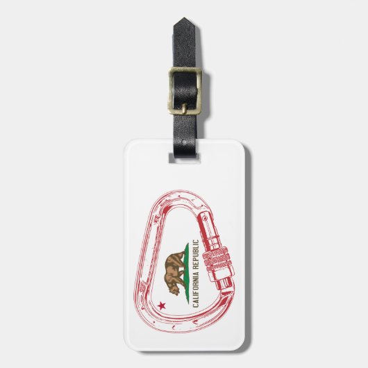 Californië-klimmer Carabiner Bagagelabel (Voorkant verticaal)