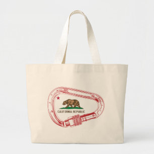 Californië-klimmer Carabiner Grote Tote Bag
