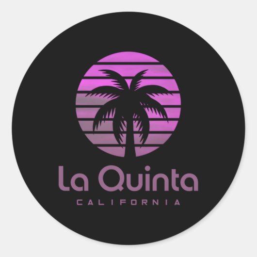 Californië La Quinta Ronde Sticker (Voorkant)