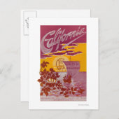 Californië Land of Promise Poster Briefkaart (Voorkant / Achterkant)