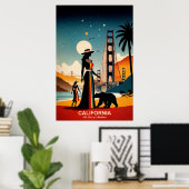 Californie : Le Pays des Aventures Affiche de Voya (Bureau à domicile)