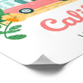 Californië leven de Golden Life Summer Travel Poster (Hoek)