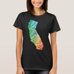 Californië liefde inheemse kleurrijke Shirt