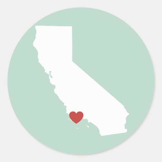 Californië Liefde -  Sticker (Voorkant)