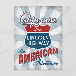 Californië Lincoln Highway  America Briefkaart
